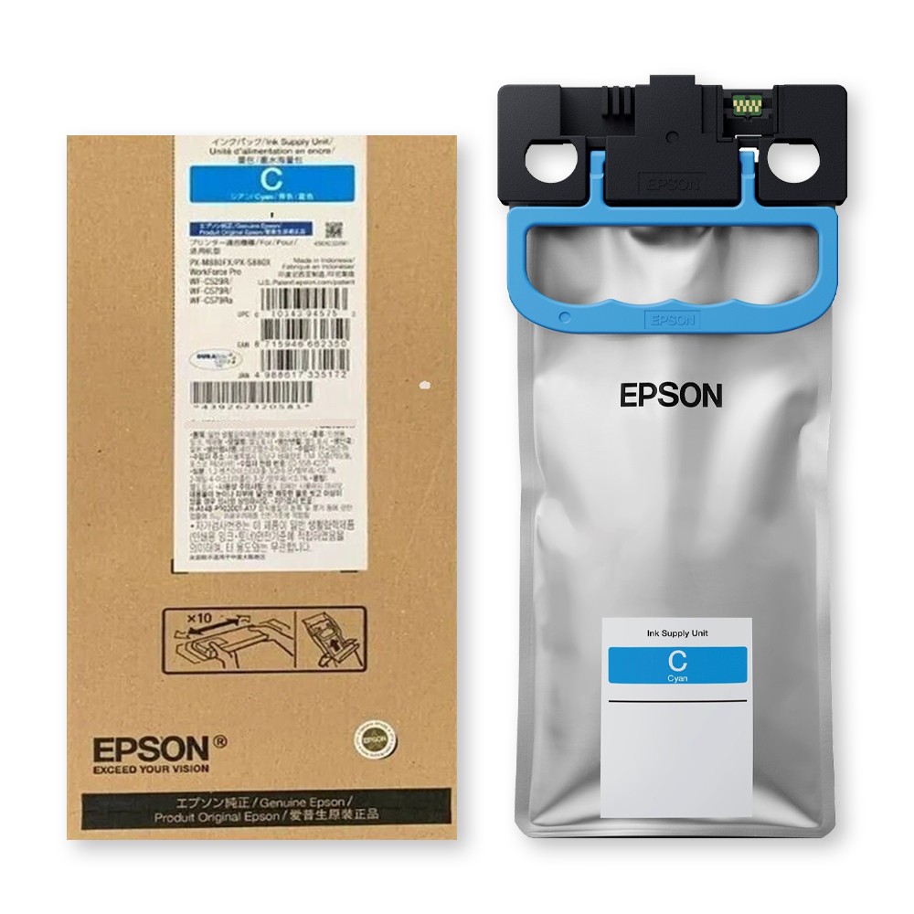 CARTUCHO DE TINTA EPSON CYAN PARA WF-C579RDTWF, WF-C579RD2TWF, WF-C529RDTW 182ML (ALTO RENDIMIENTO - 20,000 PAGINAS)