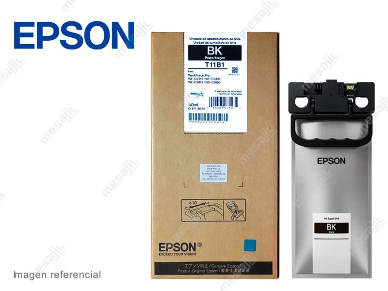 BOLSA DE TINTA NEGRA PARA WF- C5310/C5390/C5810/C5890 143ML (ALTO RENDIMIENTO - 10,000 PAGINAS)