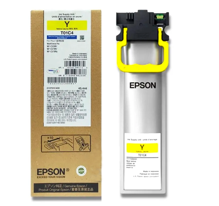 CARTUCHO DE TINTA EPSON ORIGINAL YELLOW PARA WF-C579RDTWF, WF-C579RD2TWF, WF-C529RDTW (RENDIMIENTO ESTANDAR - 5,000 PAGINAS)