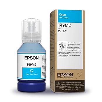 BOTELLA DE TINTA DE SUBLIMACION CYAN EPSON PARA F571, F570, F170 140ML