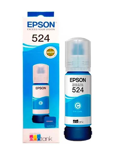[T524220-AL] BOTELLA DE TINTA EPSON T524 CYAN PARA L15150/L15160/L6490 70ML