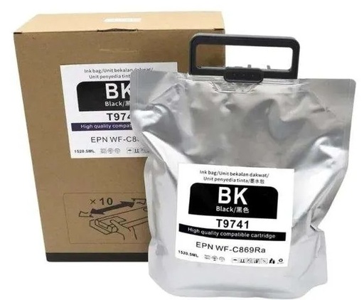 [T974120] BOLSA DE TINTA NEGRA EPSON PARA WF-C869R 1,520.5ML (ALTO RENDIMIENTO - 86,000 PAGINAS)