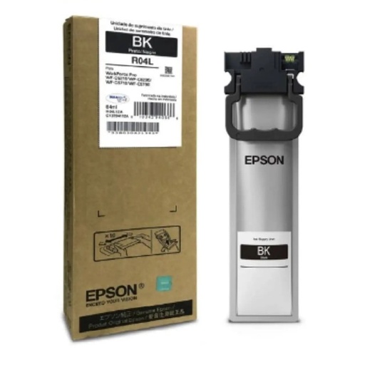 [T941] Bolsa de Tinta Epson Negra para WF- C5210, C5290, C5710, C5790 64ML R04L (Rendimiento estándar - 5,000 paginas)