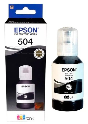 [T504120-AL] Botella de Tinta Epson Negra para L6161, L6191, L4150, L4260, L4160, L6171, L6270, L14150 127ML